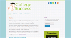 Desktop Screenshot of college-success.com