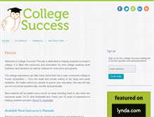 Tablet Screenshot of college-success.com